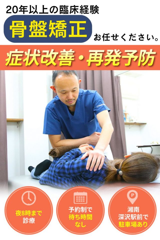 骨盤矯正メイン画面