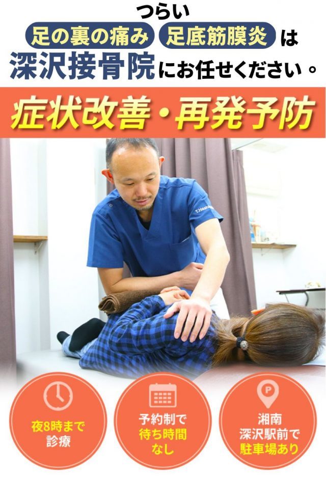 足の裏の痛み(足底筋膜炎)のメイン画面