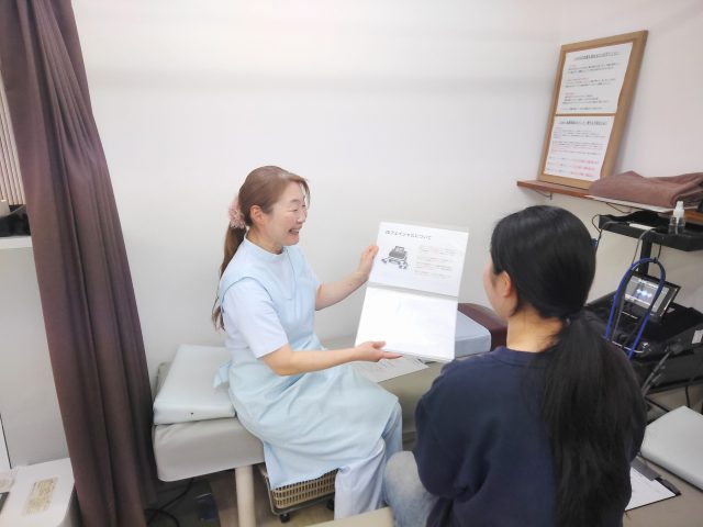 問診、説明風景
